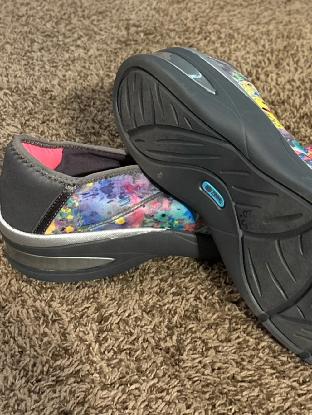 Women's Multicolor Floral Slip-On Comfort Shoes Bzees 10W